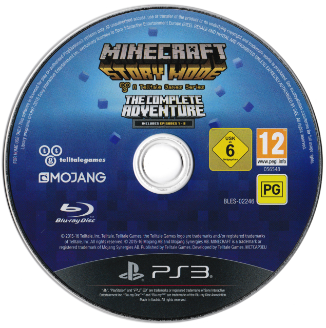 Minecraft: Story Mode — Disc / Label